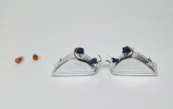 Chrome clear Front bumper turn signals/ Indicators For VW Corrado 88-95 - Image 9