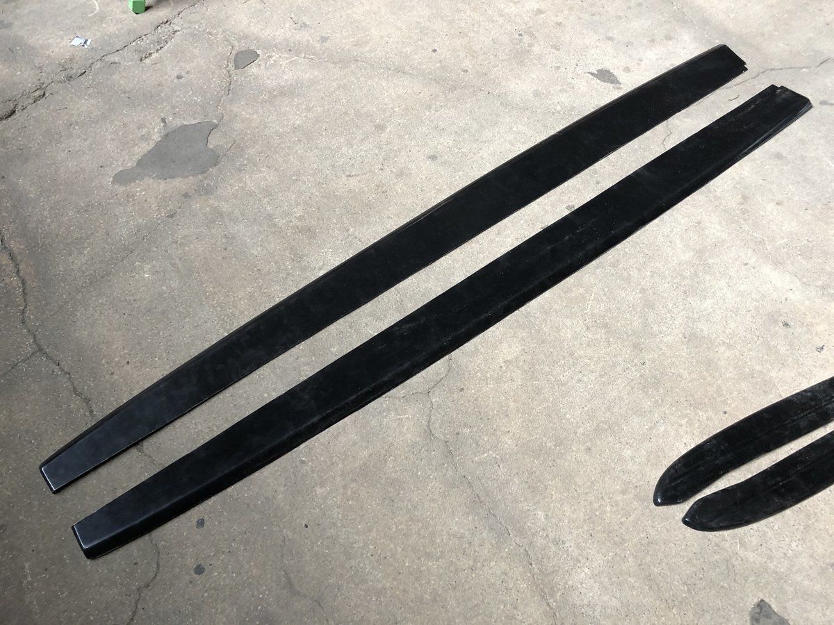 Black gloss ABS Performance Side Skirt Blades For Audi A3 8V S Line S3 - Image 4