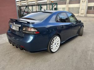 For Saab 9-3 MK2 Rear bumper Side Splitters flaps ABS Gloss