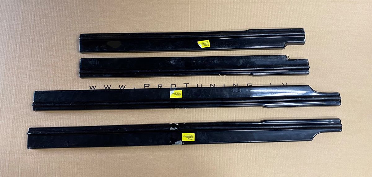 Black Gloss Performance Side skirts addons / Blades / diffusers / sill covers For VW Bus T5 2003-2009 - Image 4