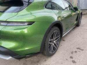 CARBON P-Performance Aero Rear bumper side flaps/ splitters for Porsche Taycan Cross Tourismo CT