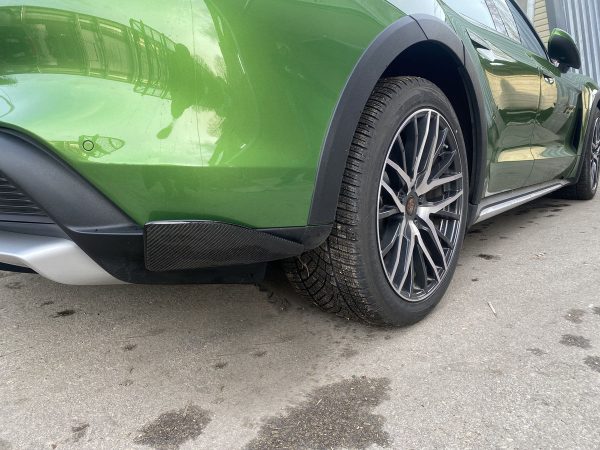CARBON P-Performance Aero Rear bumper side flaps/ splitters for Porsche Taycan Cross Tourismo CT - Image 2