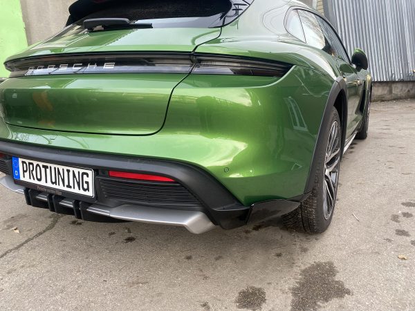 CARBON P-Performance Aero Rear bumper side flaps/ splitters for Porsche Taycan Cross Tourismo CT - Image 5