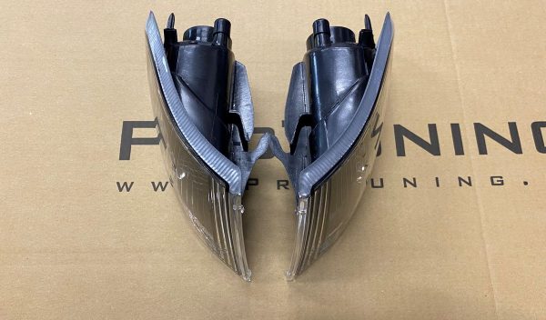 BLACK Clear OE Look Front Turnsignals For Volvo S40 / V40 MK1 1996-1999 - Image 8