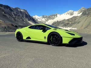 Carbon fibre Sideskirt Aero blades for Huracan STO