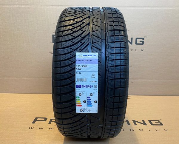 WINTER Michelin 265/30 R21 Pilot Alpin PA4 Tyre 96W 71db XL C - Image 4