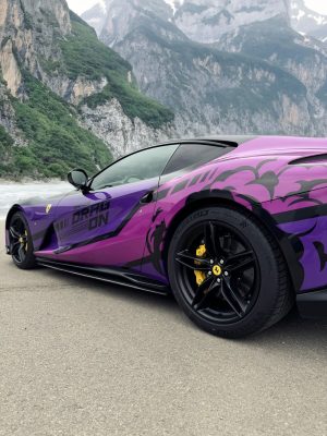 CARBON Performance Aero sideskirt blades for Ferrari 812