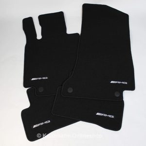 Genuine AMG Black Velour floor mats carpets set For Mercedes C205 A205 Coupe/ Cabrio