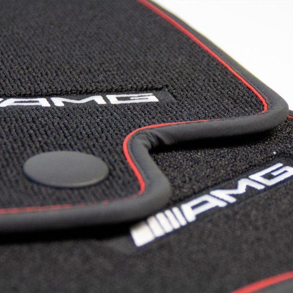 Genuine AMG Performance Black Velour floor mats set 4x Carpets For Mercedes W205 S205 - Image 3