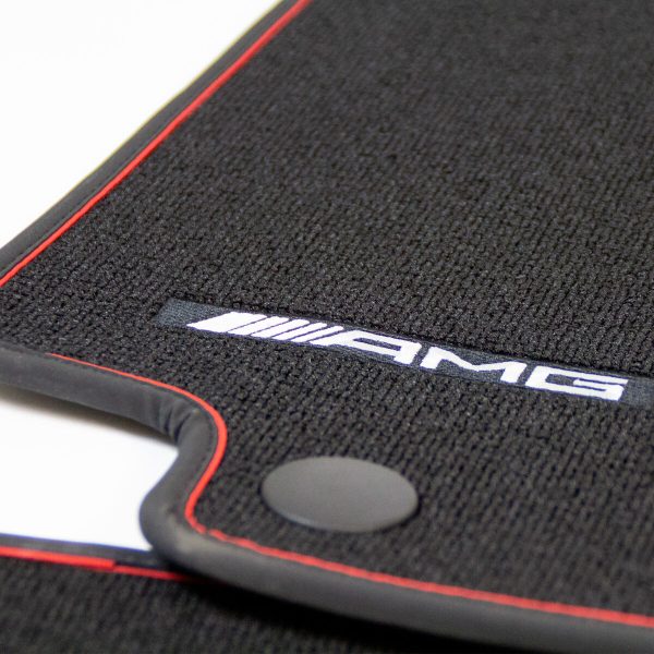 Genuine AMG Performance Black Velour floor mats set 4x Carpets For Mercedes W205 S205 - Image 4