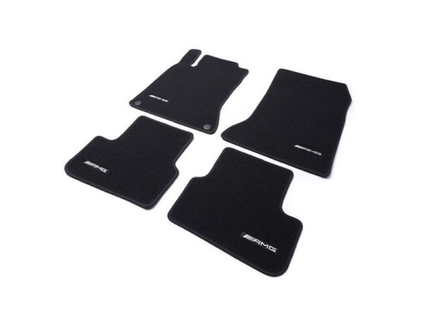 Genuine Black AMG Velour floor mats set 4x Carpets For Mercedes CLS C257 LHD