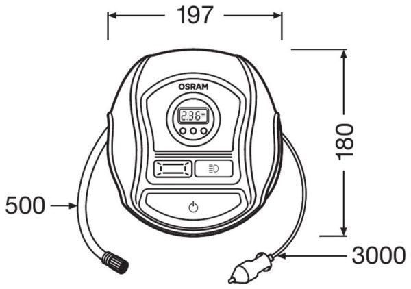 OSRAM Tyre Inflate 450 Inflater pump - Image 3