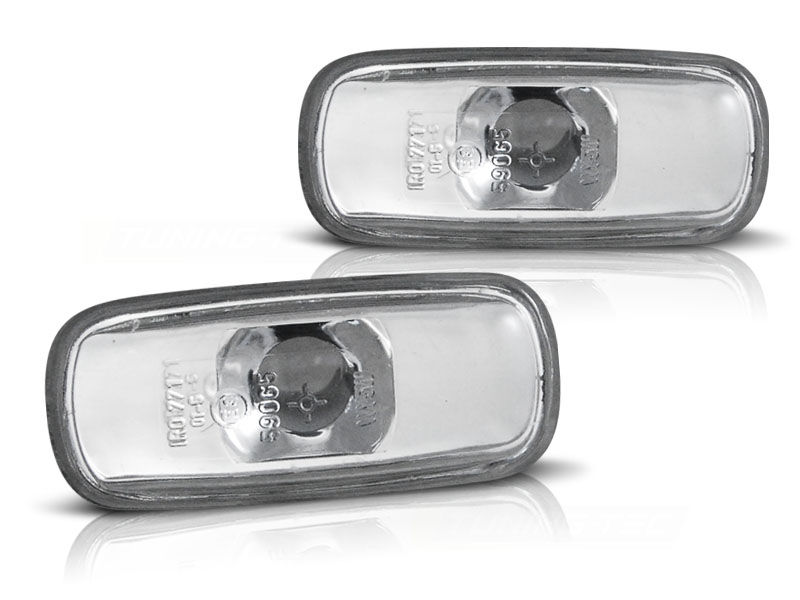 FRONT SIDE MARKERS CLEAR CHROME fits AUDI A3 09.2000 - 04.2003