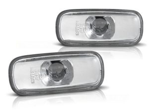 FRONT SIDE MARKERS CLEAR CHROME fits AUDI A4 (B5) 01.1999 - 09.2000