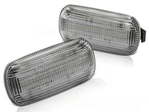 FRONT SIDE TURN MARKERS LED WHITE Fits AUDI A6 C6 2004-2011