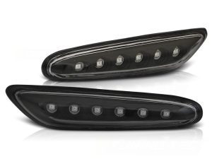 SIDE TURN MARKERS CLEAR BLACK LED fits BMW E81 / E82 / E87 / E88 2004 - 2013