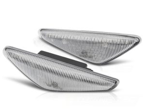 SIDE TURN MARKERS CHROME LED SEQ fits BMW E46 COUPE 03-06