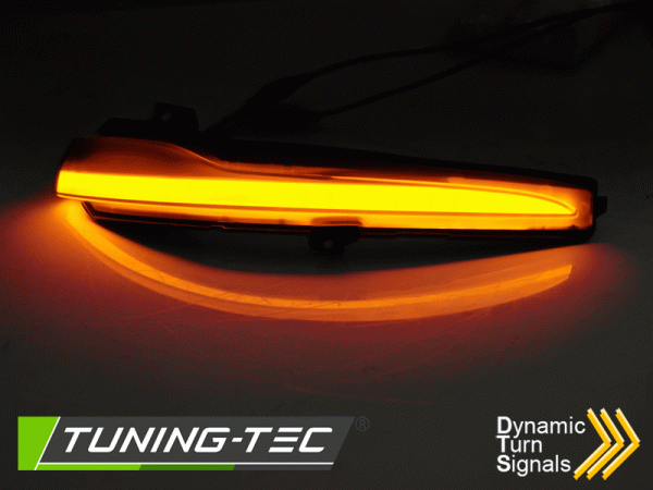 Black Smoked LED SEQ mirror side markers repeaters for Mercedes E-Class W213 2016 -2018 - Image 6
