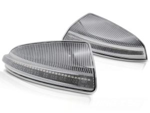 SIDE TURN MARKERS IN THE MIRROR WHITE LED SEQ fits MERCEDES W204 2007 - 2010