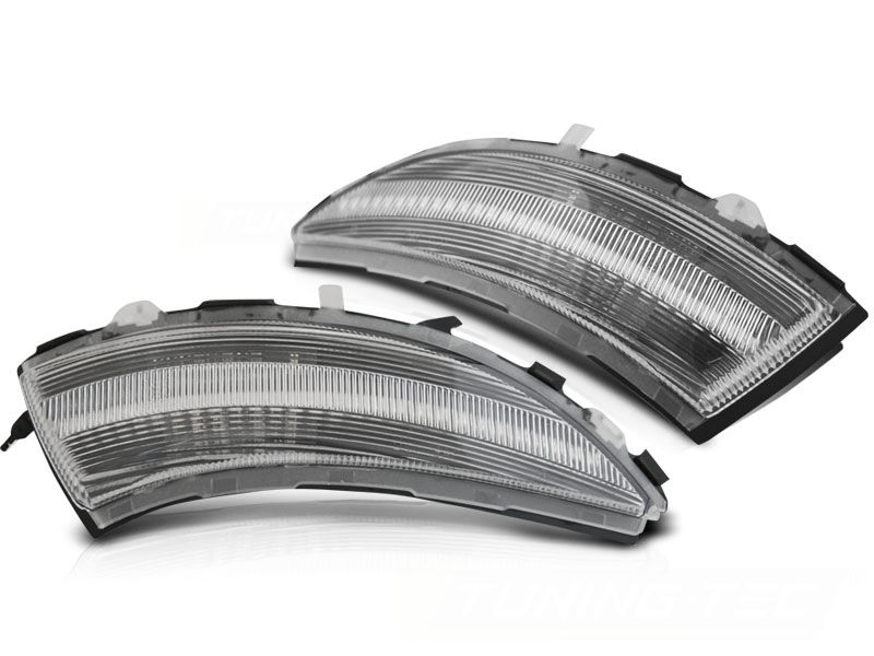 SIDE TURN MARKERS IN THE MIRROR WHITE LED SEQ fits RENAULT CLIO IV 12-16