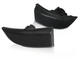 SIDE TURN MARKERS IN THE MIRROR BLACK SMOKED LED SEQ fits Renault Megane MK3 2008-2016