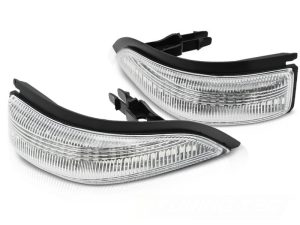 SIDE TURN MARKERS IN THE MIRROR WHITE LED SEQ fits TOYOTA YARIS III 11-19