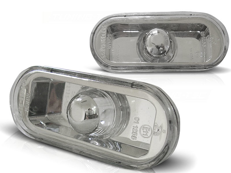 SIDE TURN MARKERS CLEAR CHROME FITS VW BORA 09.1998 - 07.2005