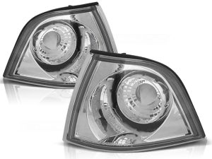 FRONT TURN SIGNALS CHROME fits BMW E36 12.90-09.99 SEDAN/TOURING/COMPACT