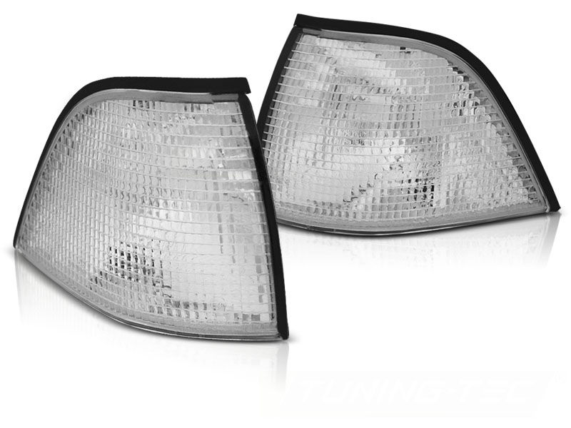 WHITE FRONT TURN SIGNALS fits BMW E36 Coupe / Cabrio