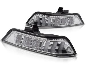 FRONT TURN SIGNALS CHROME LED SEQ fits FORD MUSTANG 15-17