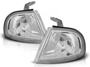 CLEAR CHROME FRONT TURN LIGHTS FOR HONDA PRELUDE 02.92-01.97