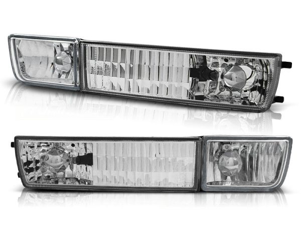 FRONT TURN SIGNALS with FOG LIGHTS CHROME fits VW VENTO