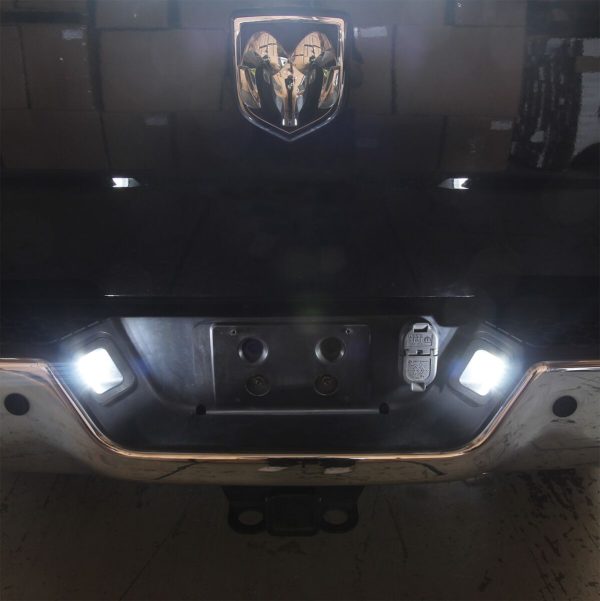 LED LICENCE PLATE LIGHTS FOR DODGE RAM 03-18 SMOKE - Image 4