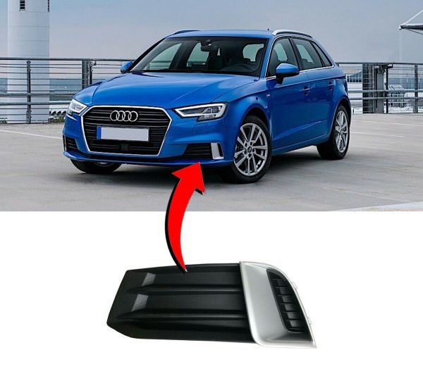 Ambition Genuine LEFT Front Bumper Side Vent Grill Air Intake For Audi A3 8V 17-19 Facelift SE - Image 2