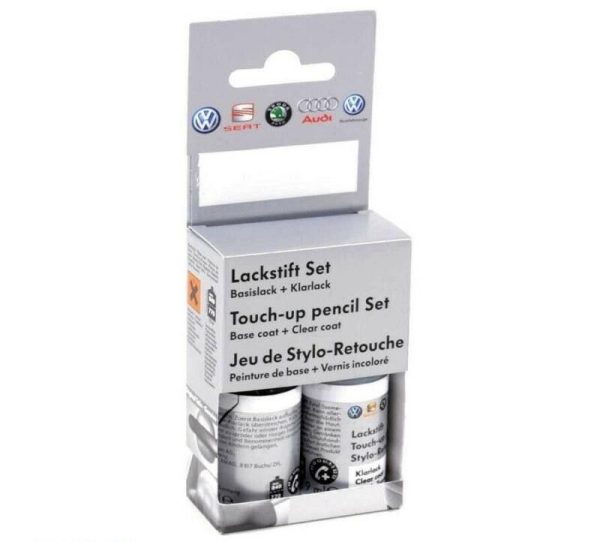 GENUINE AUDI VW Touch-up Paint Pensil stick set LY8X/Y8X 2x9ml Havanna Black Metallic