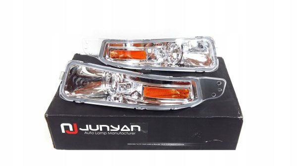 Clear Chrome Front Turn signals/ Bumper Lights For Ford Mustang MK5 04-09 - Image 3