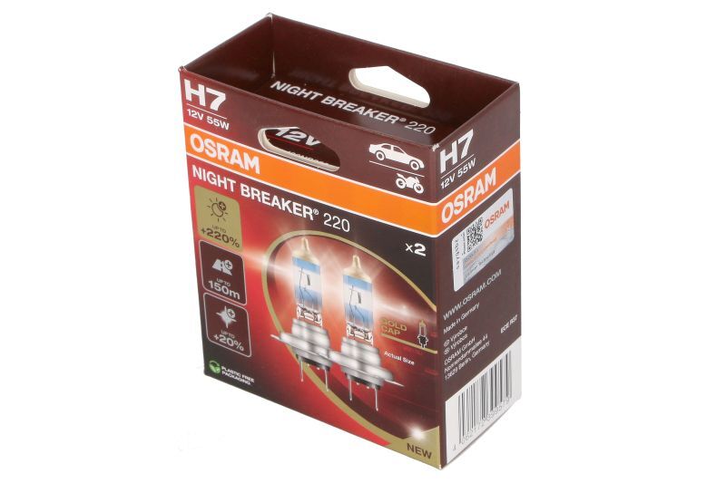 OSRAM Night Breaker 220 - H7 +220% Xenon White Car Bulbs (2 Bulbs) - Image 3