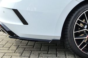 Black GLOSS Performance Rear Bumper Side Flaps Splitters For Skoda Octavia RS NX Combi 2020+