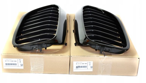 NEW GENUINE BMW G30 G31 M PERFORMANCE BLACK GLOSS KIDNEYS GRILLS PAIR SET - Image 6