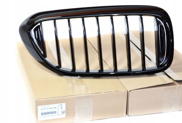 NEW GENUINE BMW G30 G31 M PERFORMANCE BLACK GLOSS KIDNEYS GRILLS PAIR SET - Image 4