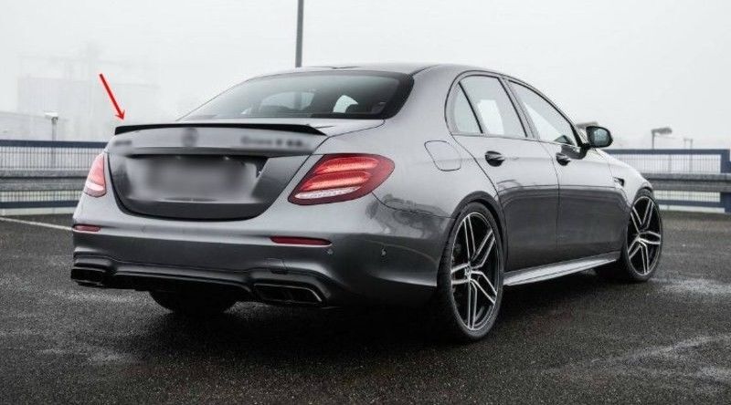 ANG E63 Style Black Matt Rear Trunk spoiler Lip For Mercedes W213 - Image 6