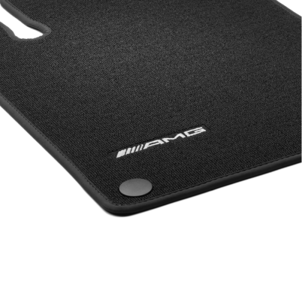 Genuine AMG Black Velour floor mats set 4x Carpets For Mercedes W205 S205 - Image 2