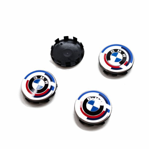 Genuine 50th Anniversary M Power 4x Wheel Center Cover Hub Caps 56mm For BMW - Image 4