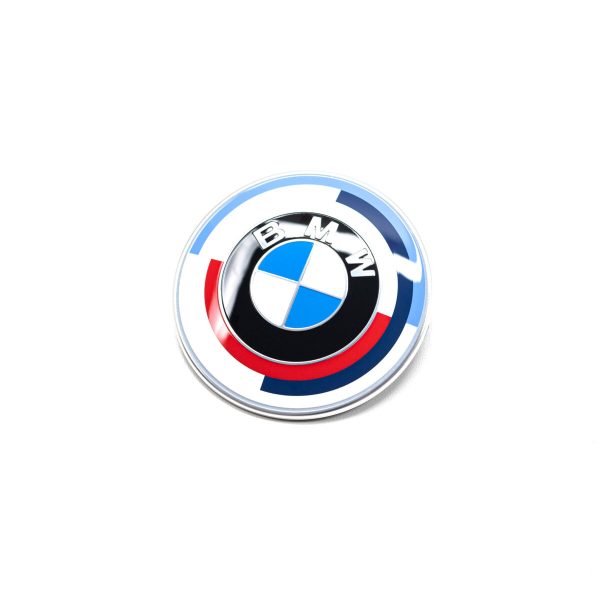 Genuine 50th Anniversary M Power Badge Front Hood Emblem Label for BMW - Image 2