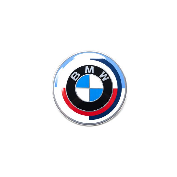 Genuine 50th Anniversary M Power Badge Front Hood Emblem Label for BMW - Image 3