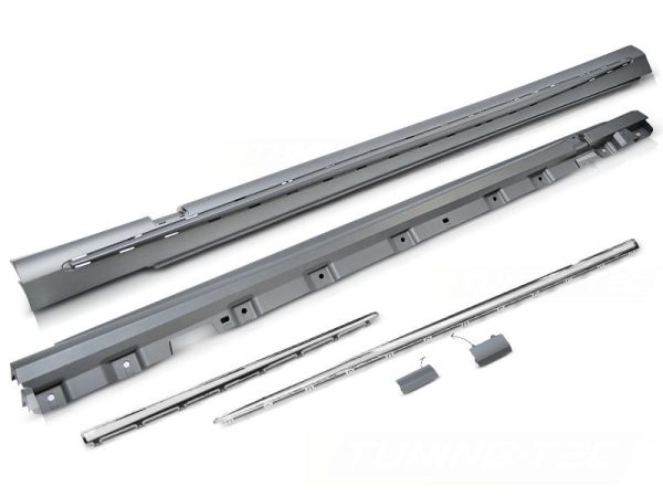 S63 ANG Style Chrome Side skirts/ Sill covers For Mercedes W222 13-18 LONG VERSION