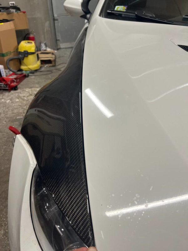 Set of RAW Carbon Fibre front wing fender for BMW E92 E93 M3 - Image 6