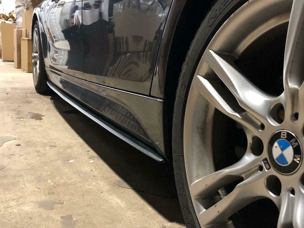Performance Black Matt Sideskirt blades addons/ Sill covers For BMW F80 M3 - Image 7