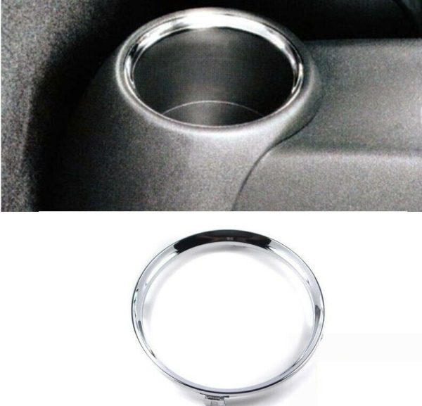NEW MINI R50 R52 R53 R55 R56 R57 R58 R59 TRIM RING FOR REAR CUP HOLDER CHROME 51162756172 - Image 5