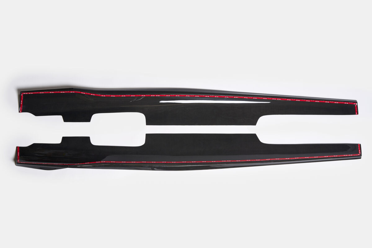 side skirt spoiler diffuser for Ferrari Roma CARBON Performance Aero sideskirt - Image 3